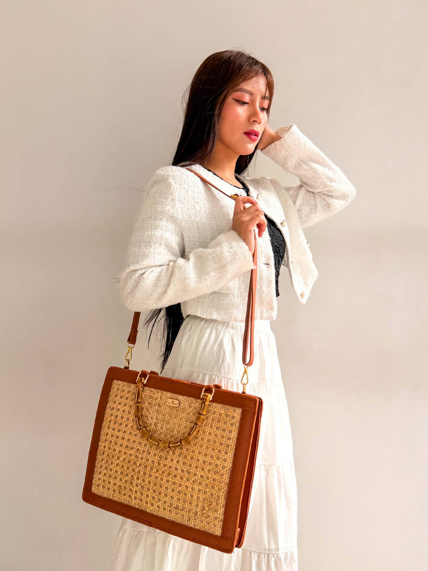 Yari (Tan) | Solihiya Rattan Bag