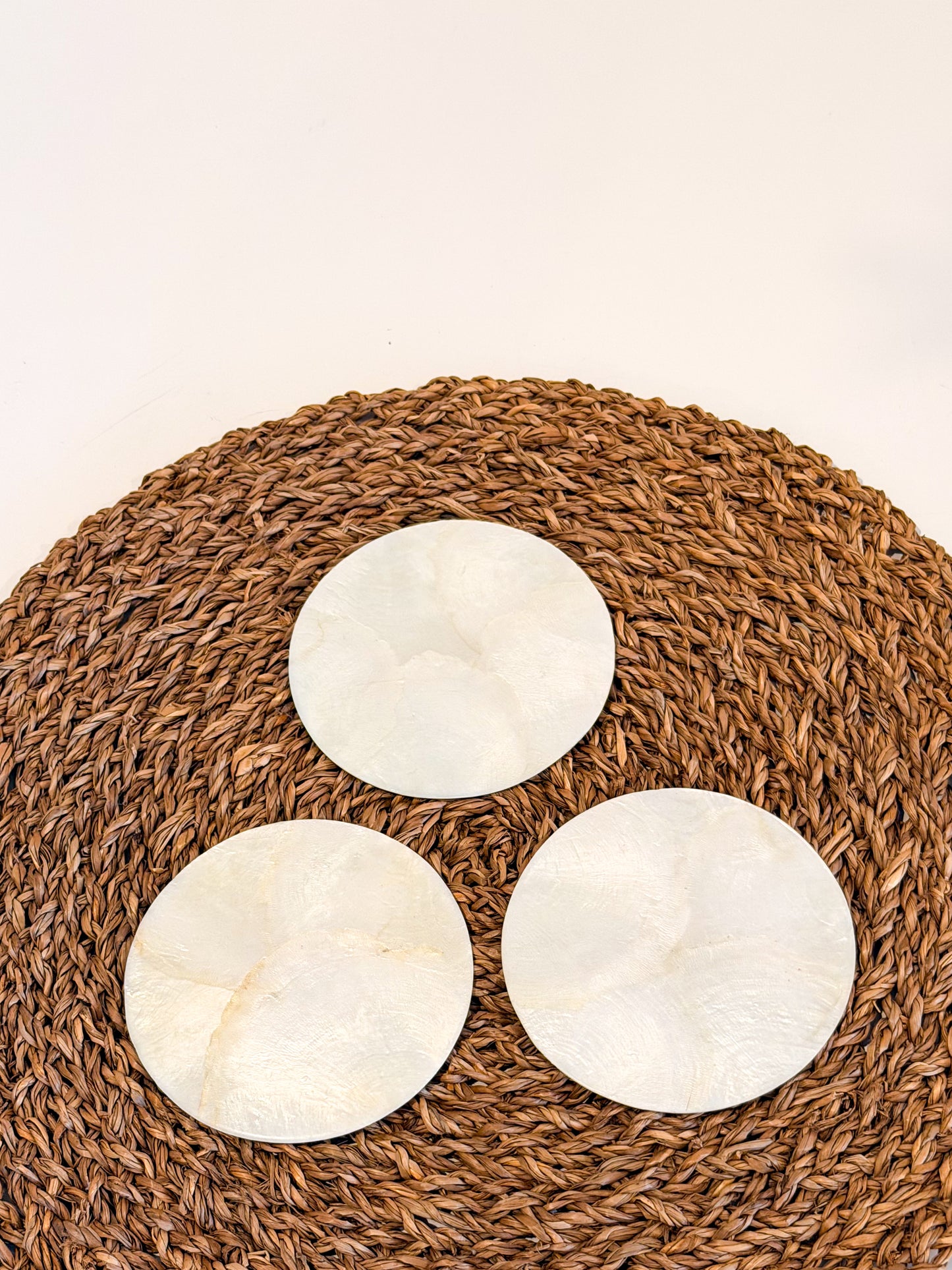 Capiz Shells Coasters (3pc Set)