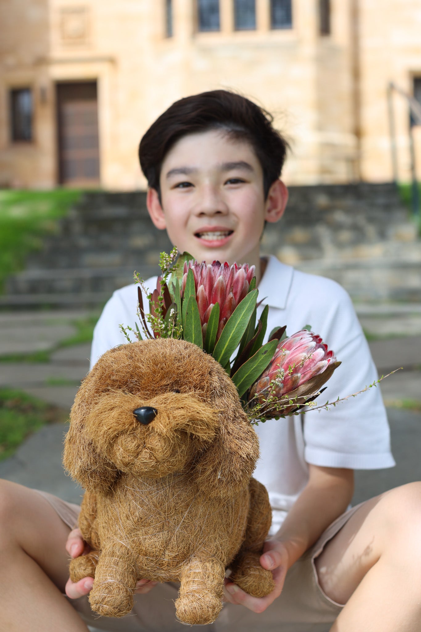 Cavoodle Puppy Animal Planter & Wine Bottle Holder | The Pino Collection