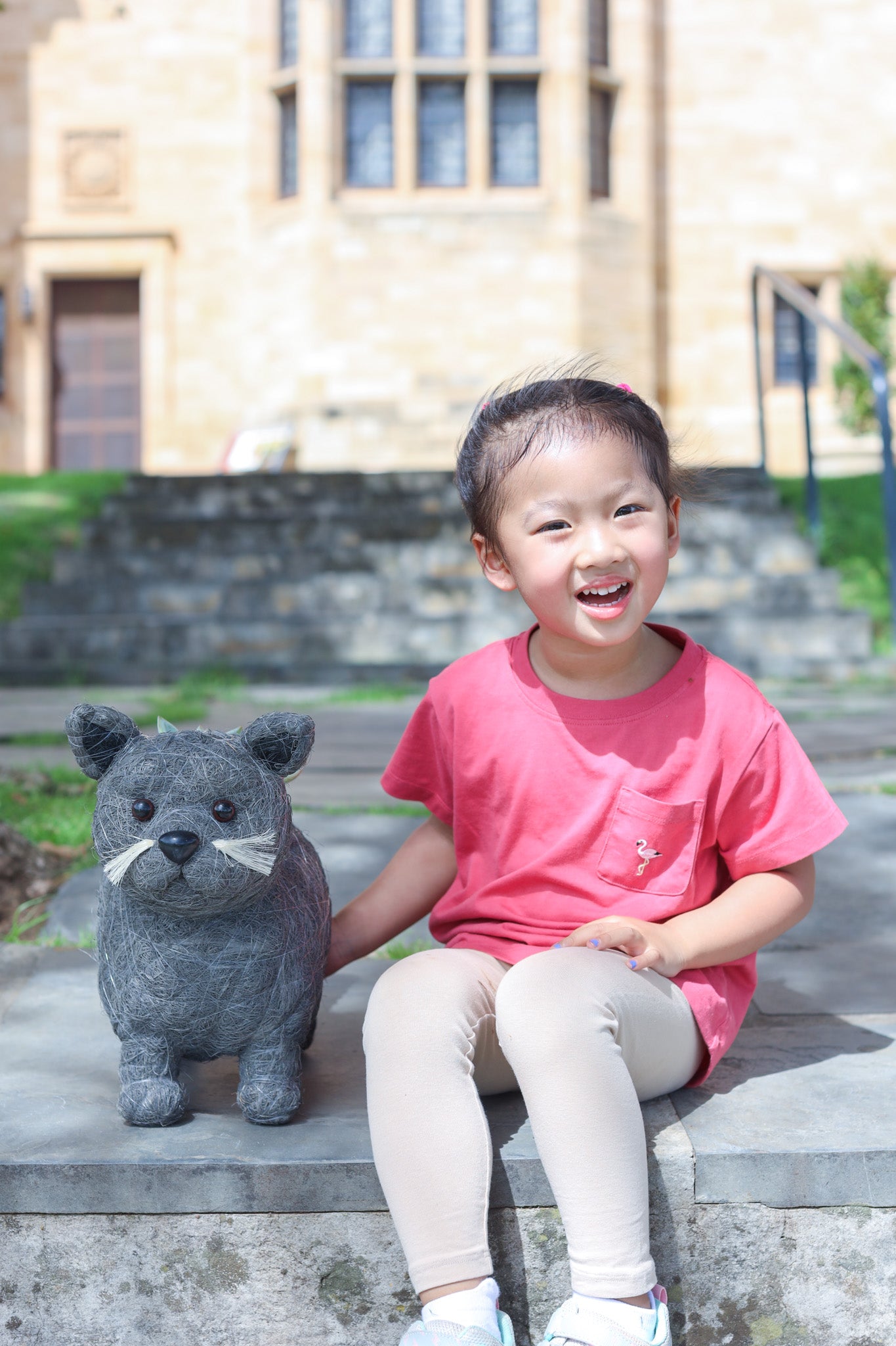 Gray Cat Animal Planter & Wine Bottle Holder | The Pino Collection