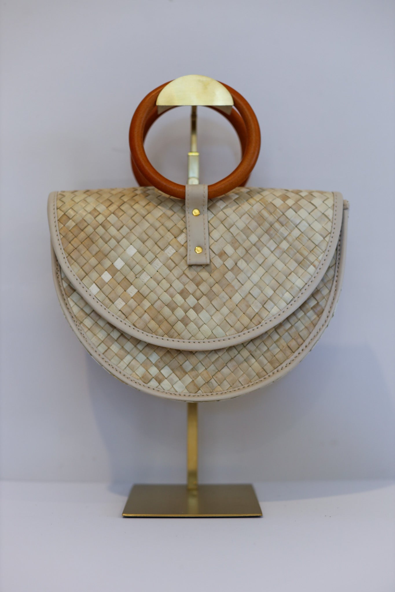 Mika | Pandan Leaves Handbag (Cream) | The Pino Collection