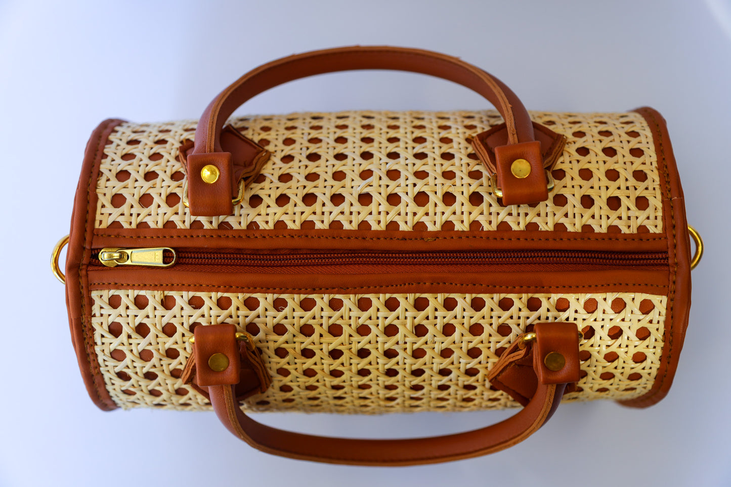 Julia | Solihiya Handbag (Beige & Caramel) | The Pino Collection