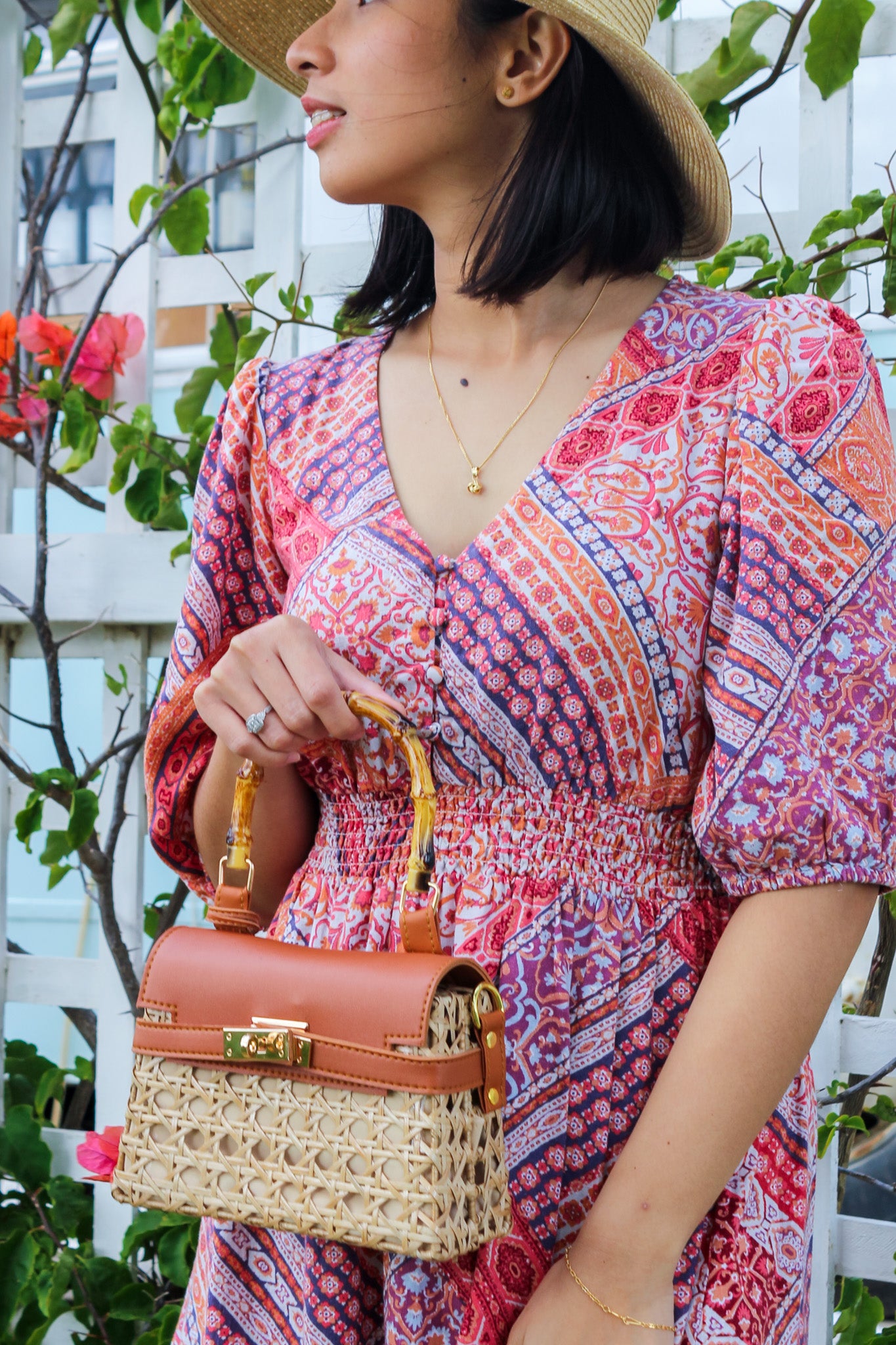 Isabel | Solihiya Luxe Handbag (Tangerine) | The Pino Collection