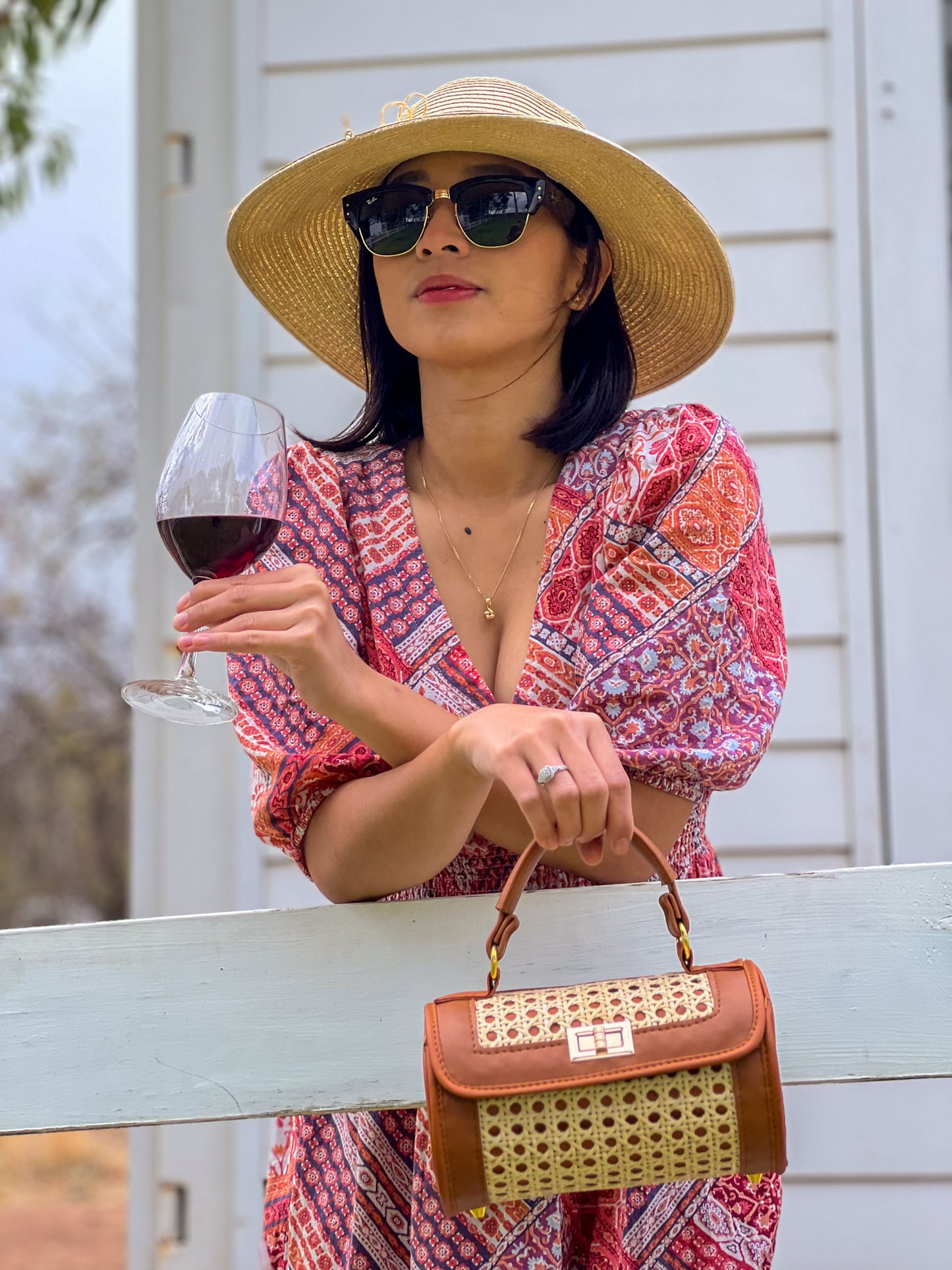 Luna | Solihiya Luxe Handbag (Tangerine) | The Pino Collection