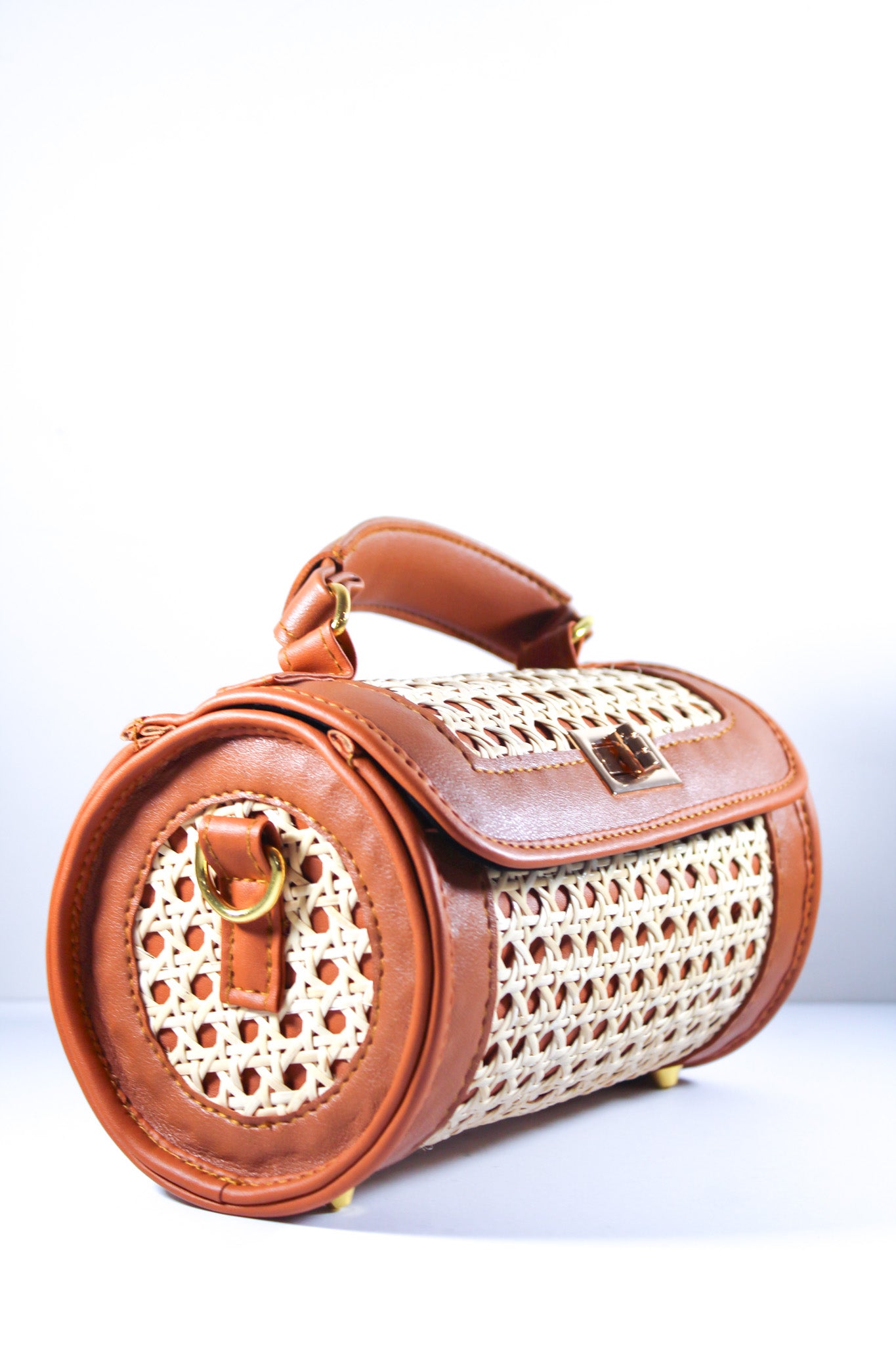 Luna | Solihiya Luxe Handbag (Tangerine) | The Pino Collection