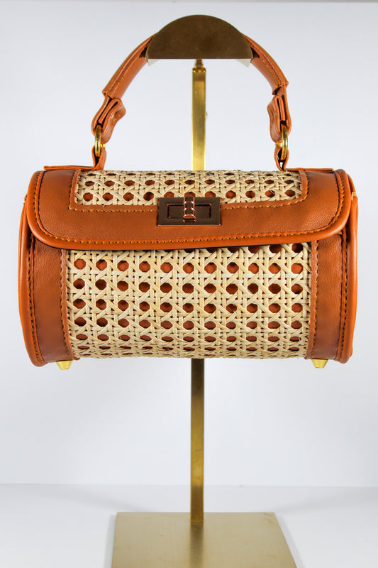 Luna | Solihiya Luxe Handbag (Tangerine) | The Pino Collection
