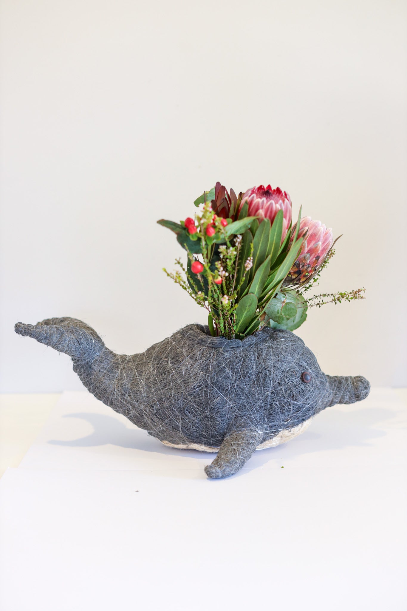 Baby Dolphin Animal Planter & Wine Bottle Holder | The Pino Collection