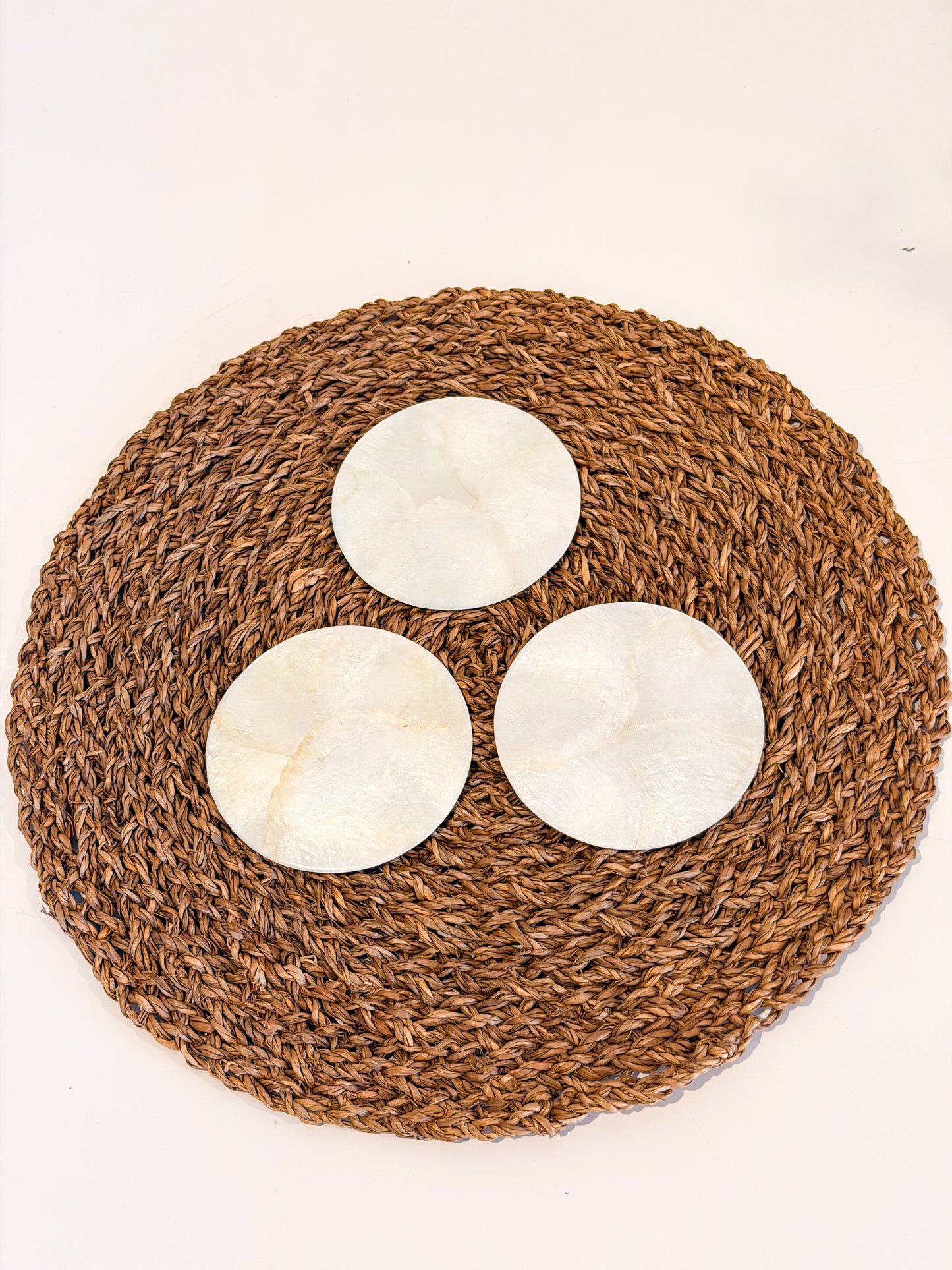 Capiz Shells Coasters (3pc Set)