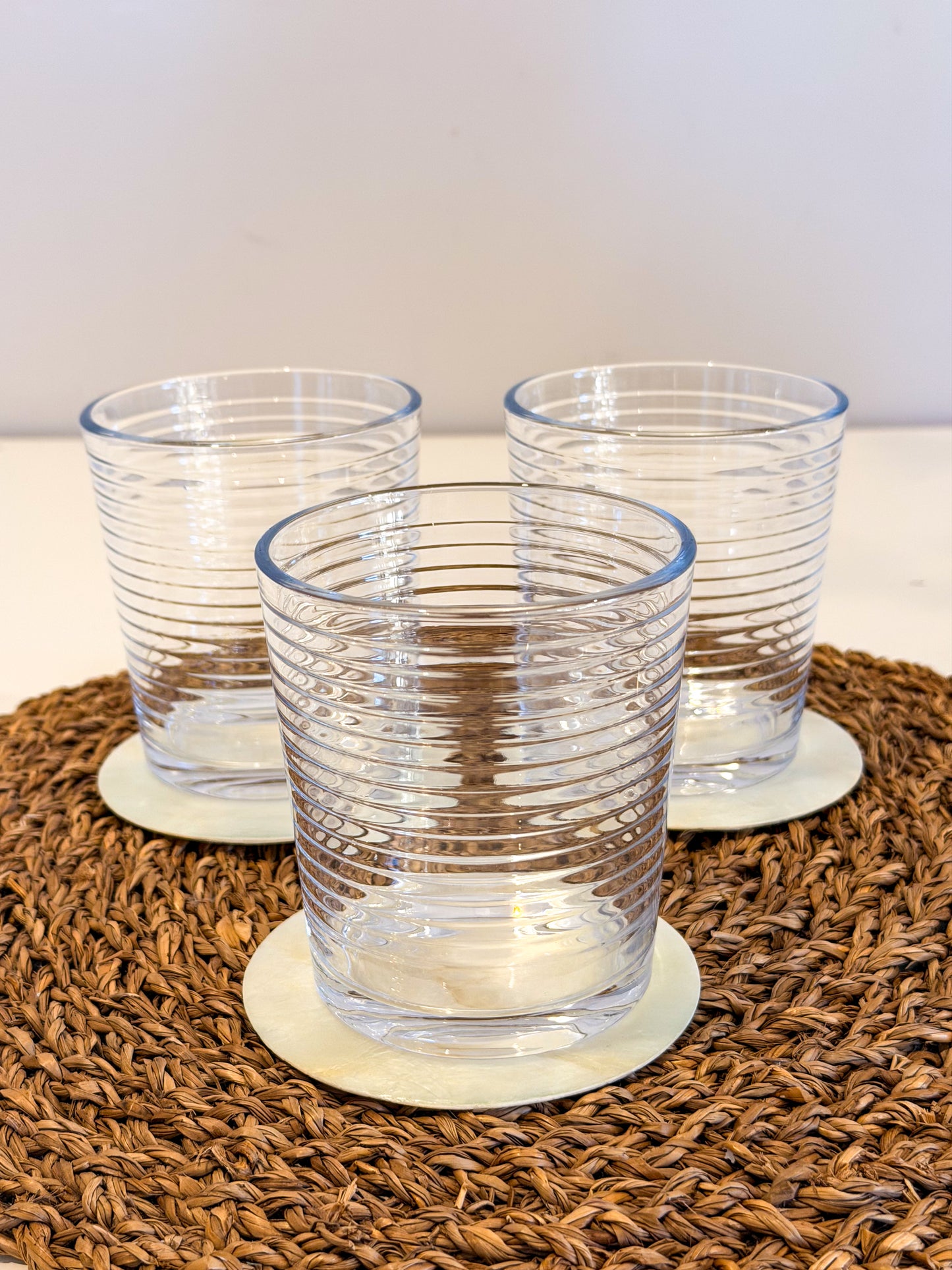 Capiz Shells Coasters (3pc Set)