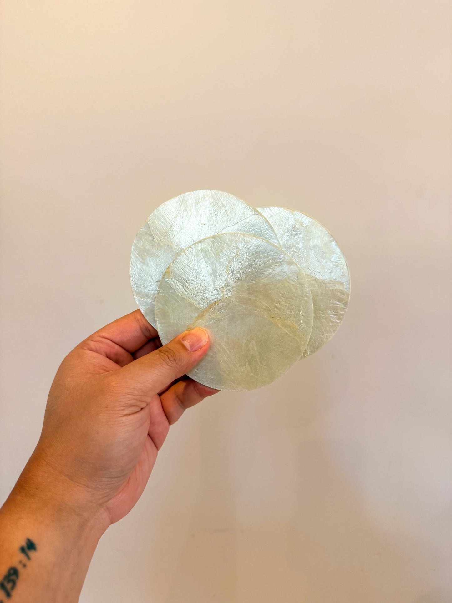 Capiz Shells Coasters (3pc Set)