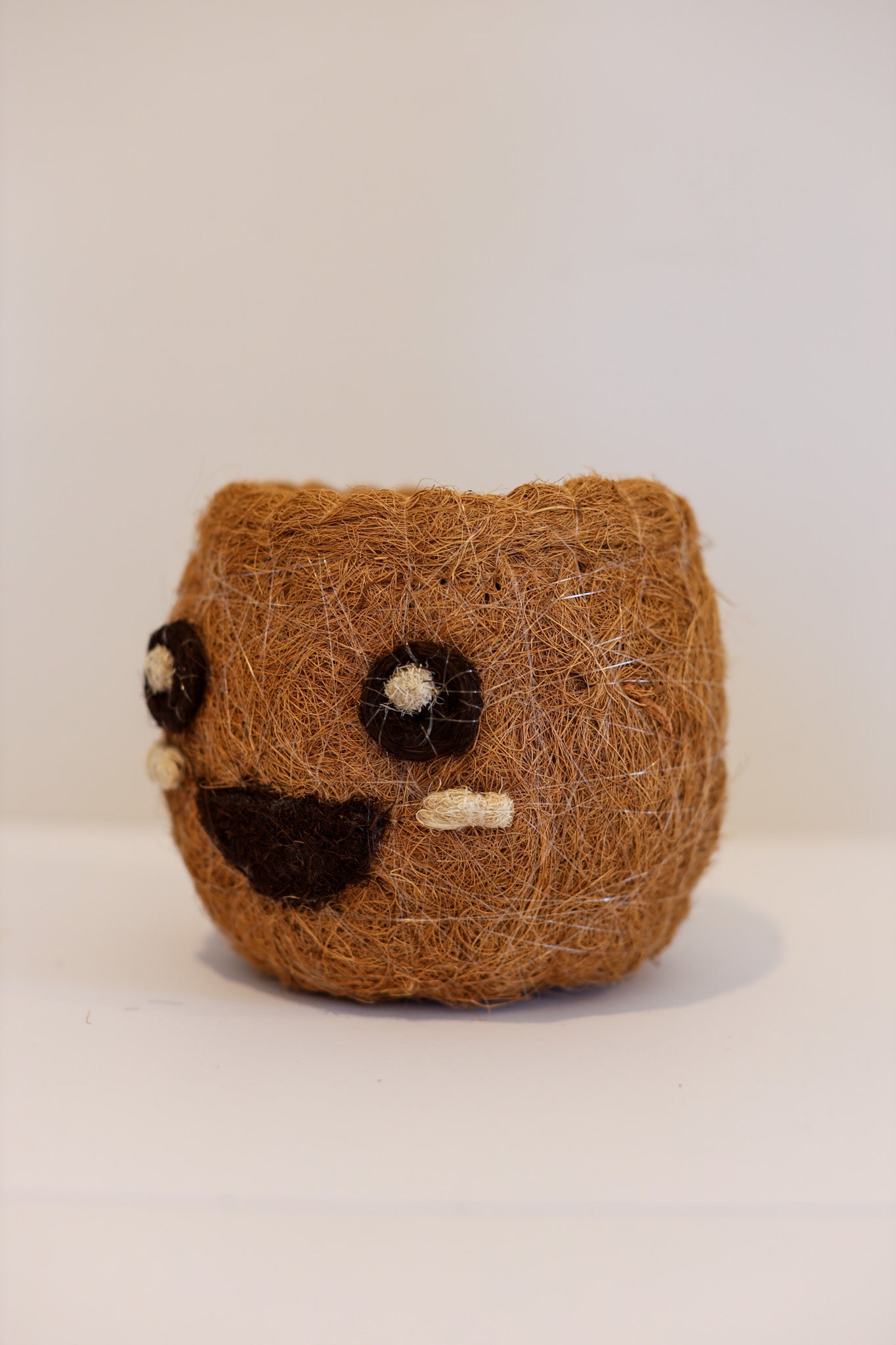 Smiling Emoji - Coco Coir Animal Planter & Wine Bottle Holder | The Pino Collection