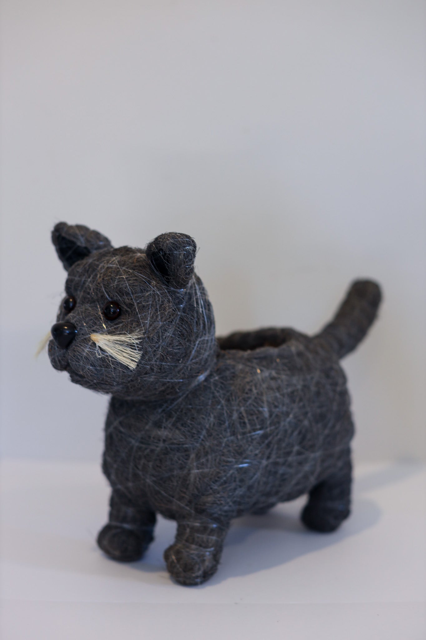 Gray Cat Animal Planter & Wine Bottle Holder | The Pino Collection