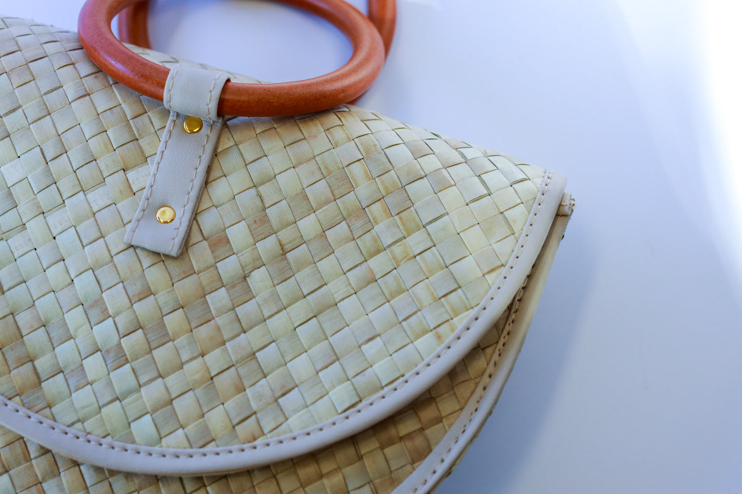 Pandan Leaves Handbag (Cream) | The Pino Collection