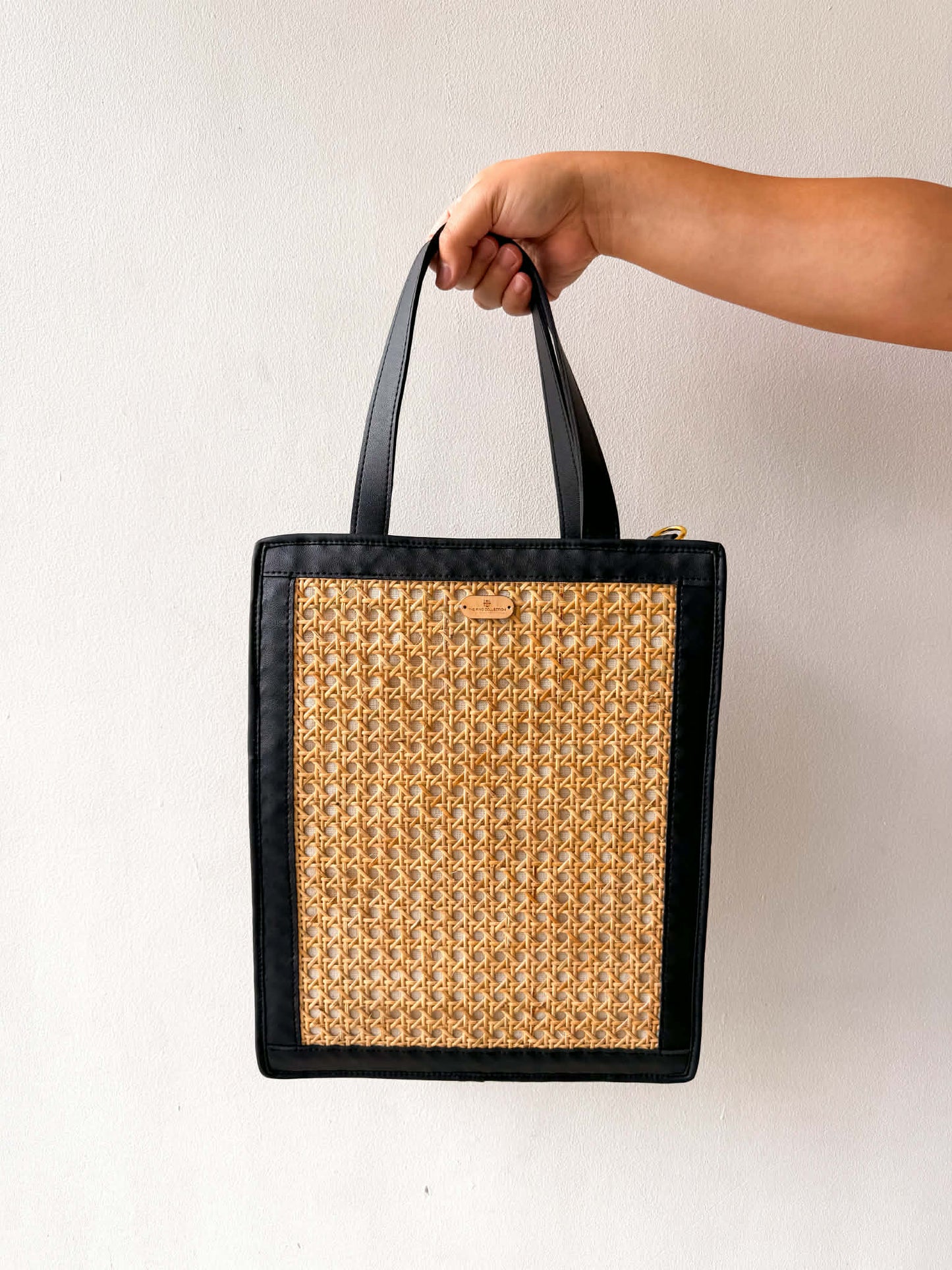 Lakbay (Black) | Male Rattan Tote Bag