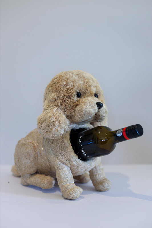 Groodle Puppy Animal Planter & Wine Bottle Holder | The Pino Collection